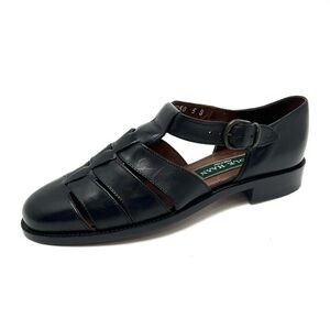 Vintage Cole Haan Fisherman Sandals Women’s Size 5 Black Woven Made in Italy EUC